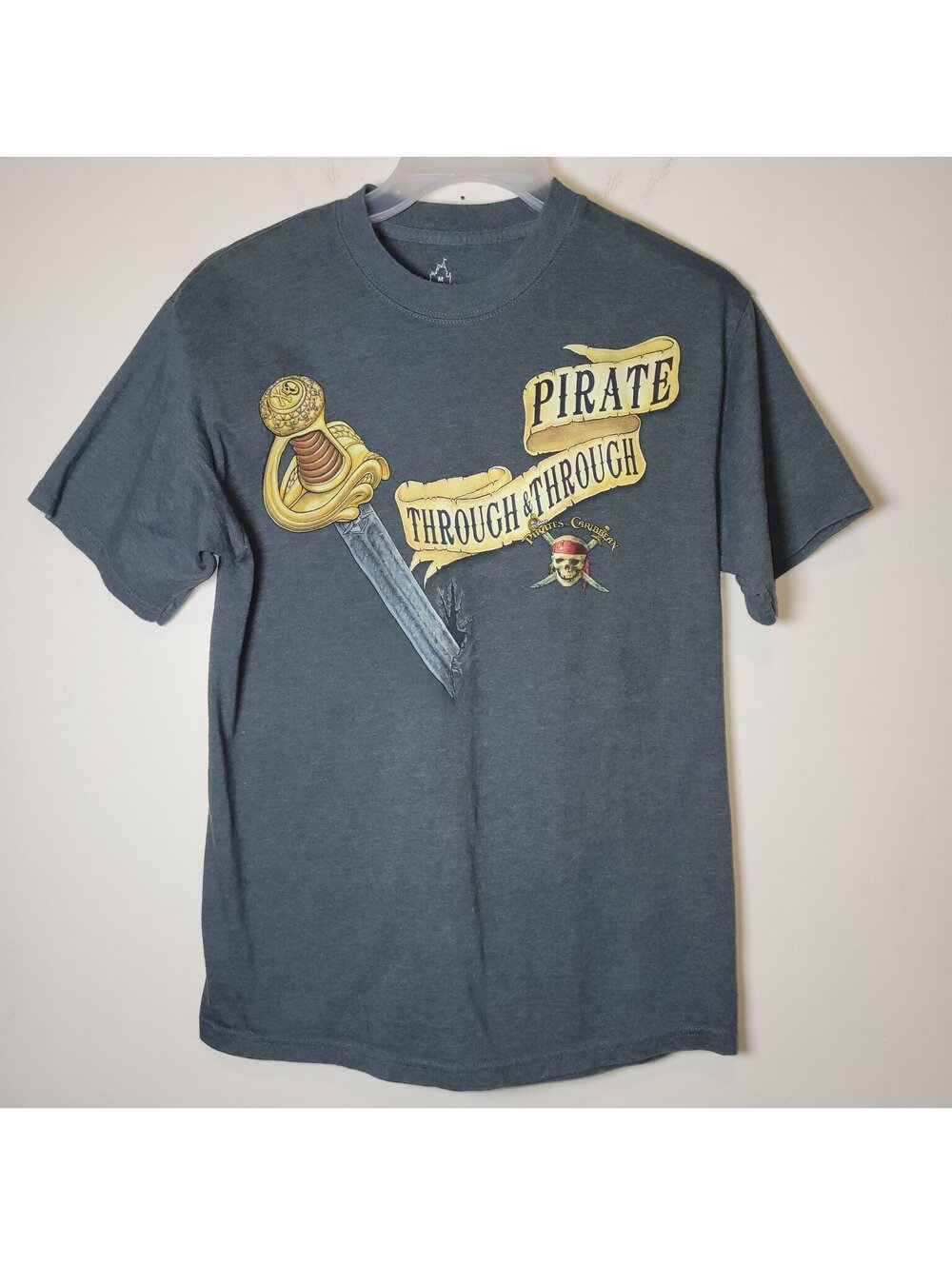 Disney Parks Pirates of the Caribbean "Pirate Through & Through" T-Shirt Size M